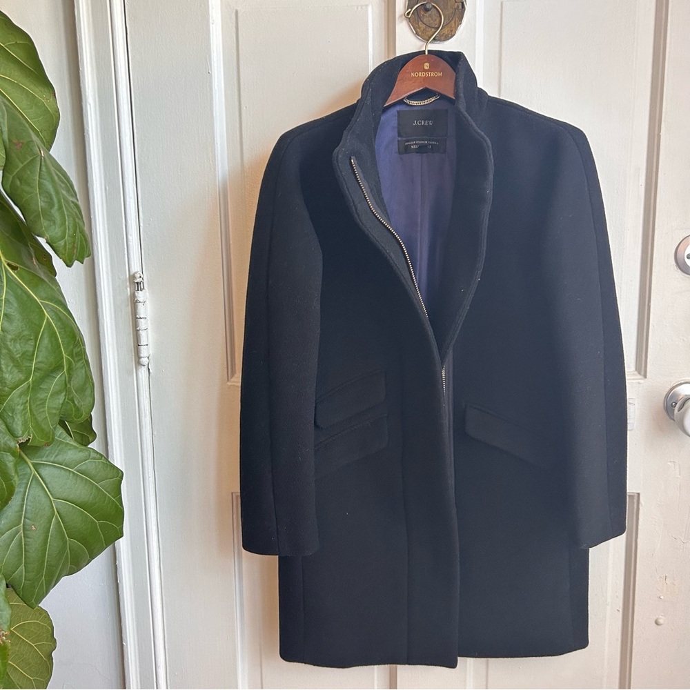 J. Crew Cocoon Coat in Italian stadium-cloth wool blend, EUC - Picture 4 of 8